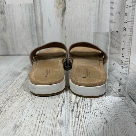 Koolaburra by UGG Taupe Suede Double Strap Slide Sandals #158 - Picture 6 of 11
